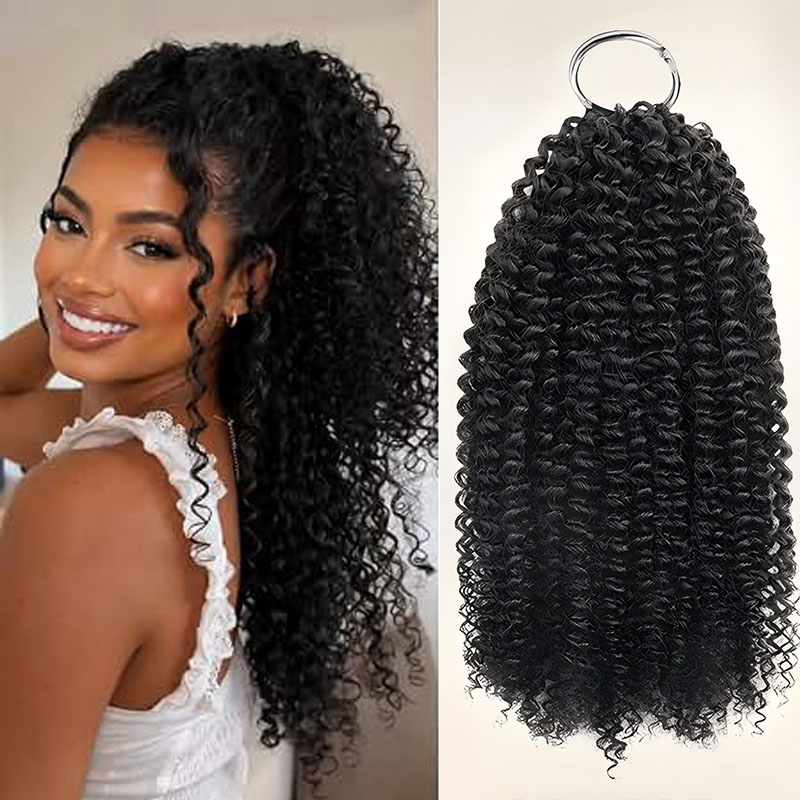 Cocktail Shaker Set - Rambut Keriting Jerry, Rambut Manusia yang