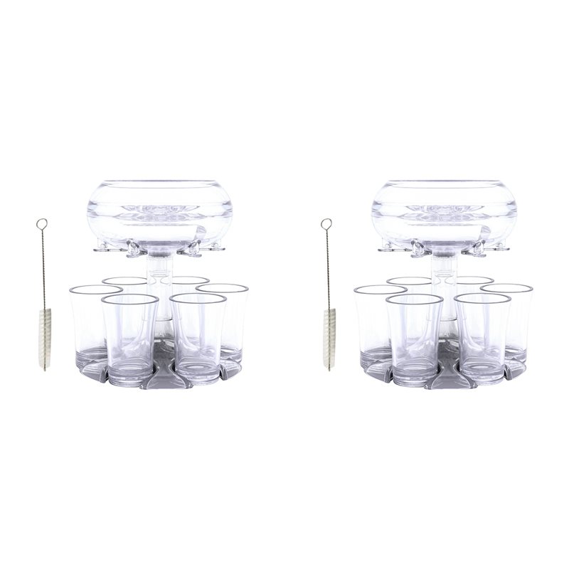 ABLN-2 Set 6 Gelas Shot Dispen - Whisky Beer And Wine ulasan dan harga