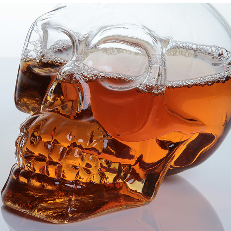 Botol kristal dekanter kepala  - Whisky Beer And Wine ulasan dan harga